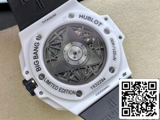 Hublot Big Bang Sang Bleu II 418.HX.2001.RX.MXM21 1:1 Best Edition BB Factory White Ceramics US Replica Watch