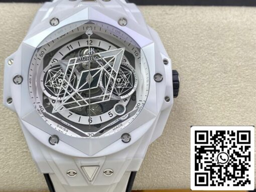 Hublot Big Bang Sang Bleu II 418.HX.2001.RX.MXM21 1:1 Best Edition BB Factory White Ceramics US Replica Watch