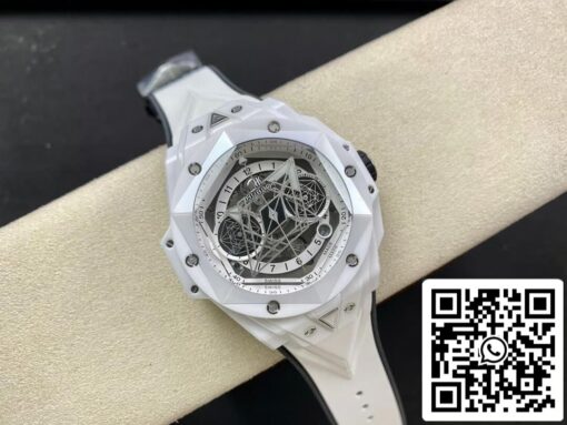 Hublot Big Bang Sang Bleu II 418.HX.2001.RX.MXM21 1:1 Best Edition BB Factory White Ceramics US Replica Watch