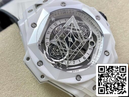 Hublot Big Bang Sang Bleu II 418.HX.2001.RX.MXM21 1:1 Best Edition BB Factory White Ceramics US Replica Watch