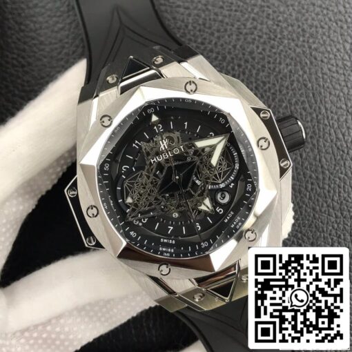 Hublot Big Bang Sang Bleu II 418.NX.1107.RX.MXM19 1:1 Best Edition HB Factory Black Dial US Replica Watch