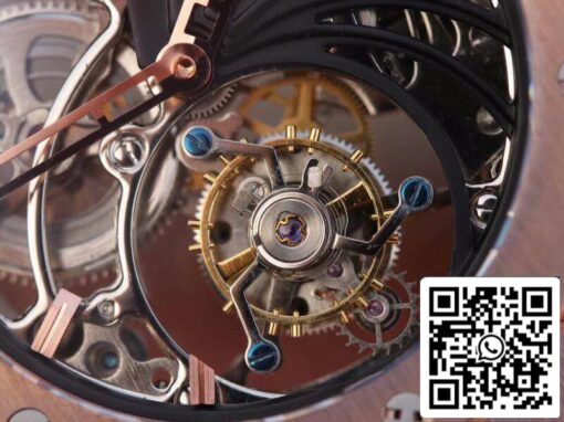 Hublot Big Bang hollow tourbillon 1:1 Best Edition Swiss Seagull hand-winding tourbillon movement 18K Rose Gold US Replica Watch