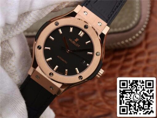 Hublot Classic Fusion 511.OX.1181.LR JJ Factory Mechanical Watches 1:1 Best Edition Swiss ETA2892 Black Dial US Replica Watch