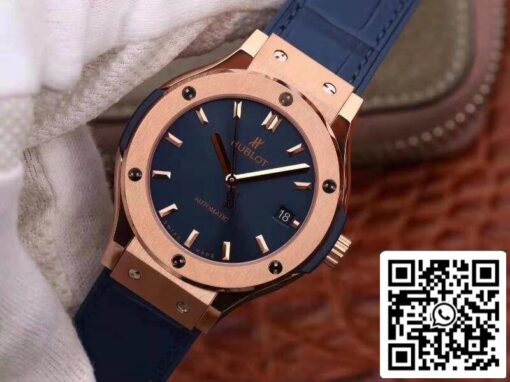 Hublot Classic Fusion 511.OX.7180.LR JJ Factory Men Watches 1:1 Best Edition Swiss ETA2892 Blue Dial US Replica Watch