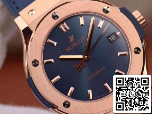 Hublot Classic Fusion 511.OX.7180.LR JJ Factory Men Watches 1:1 Best Edition Swiss ETA2892 Blue Dial US Replica Watch