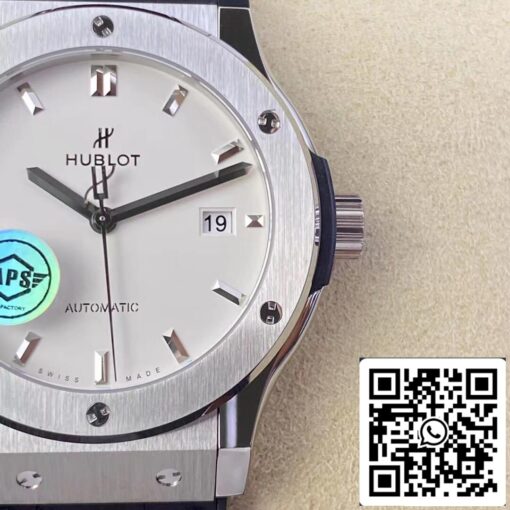 Hublot Classic Fusion 542.NX.2611.LR 42MM 1:1 Best Edition APS Factory White Dial US Replica Watch