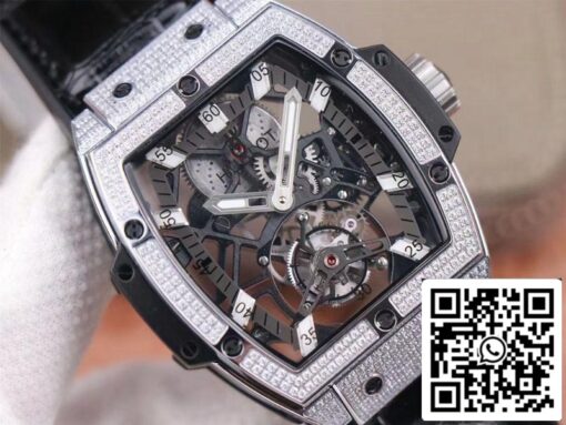 Hublot Masterpiece Tourbillon 906.NX.0129.VR.AES13 1:1 Best Edition JB Factory Diamond Swiss HUB 9006 US Replica Watch