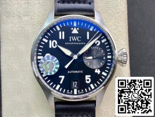 IWC Pilot 46MM 1:1 Best Edition ZF Factory Stainless Steel Black Dial US Replica Watch