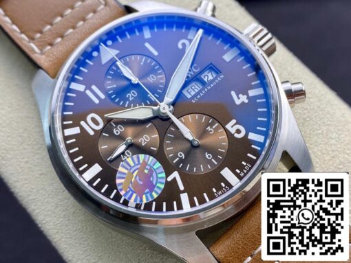 IWC Pilot Chronograph IW377713 ZF Factory 1:1 Best Edition Swiss ETA7750 Brown Dial US Replica Watch