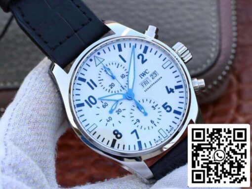 IWC Pilot Chronograph IW377725 ZF Factory 1:1 Best Edition Swiss ETA7750 Leather Watch Strap US Replica Watch