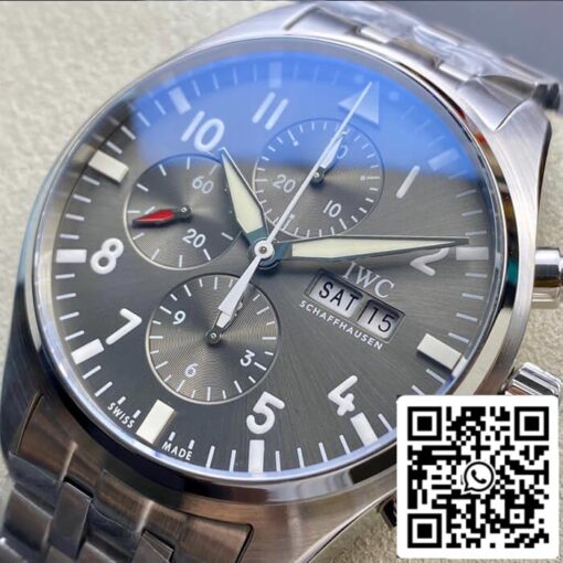 IWC Pilot IW377719 1:1 Best Edition ZF Factory Grey Dial US Replica Watch