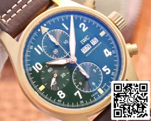 IWC Pilot IW387902 Spitfire Chronograph ZF Factory 1:1 Best Edition Bronze Case Swiss ETA7750 US Replica Watch