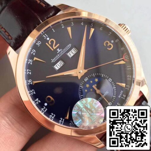 Jaeger-LeCoultre Master Calendar 1552520 KM Factory 1:1 Best Edition Swiss ETA866 18k rose gold US Replica Watch