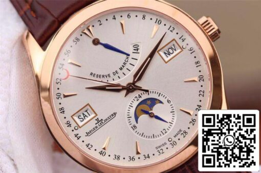 Jaeger-LeCoultre Master Calendar Men Watches 1:1 Best Edition Swiss ETA866 White Dial US Replica Watch