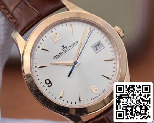 Jaeger LeCoultre Master Control Date Q1542520 18K Rosegold Case ZF Factory 1:1 Best Edition Swiss ETA9015 White Dial US Replica Watch