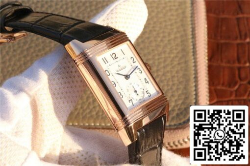 Jaeger LeCoultre Reverso Q2712510 1:1 Best Edition Rose Gold Silver Dial US Replica Watch