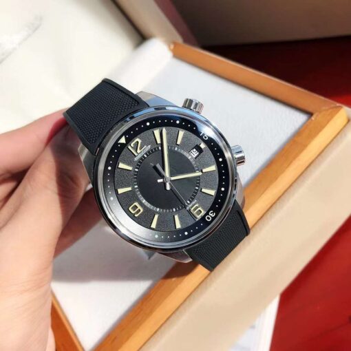 Jaeger Lecoultre Polaris Memovox JQKF Black Dial Swiss Original Movement US Replica Watch