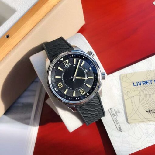 Jaeger Lecoultre Polaris Memovox JQKF Black Dial Swiss Original Movement US Replica Watch