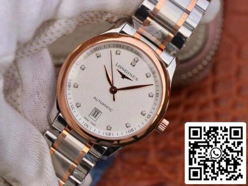 Longines Master Collections L2.628.5.97.7 KY Factory 1:1 Best Edition Swiss ETA2892 White Textured Dial US Replica Watch