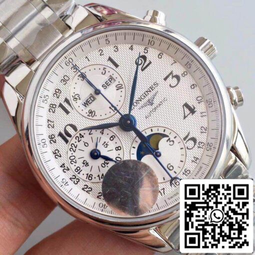 Longines Master Moonphase L2.673.4.78.6 JF factory 1:1 Best Edition Swiss ETA7751 US Replica Watch