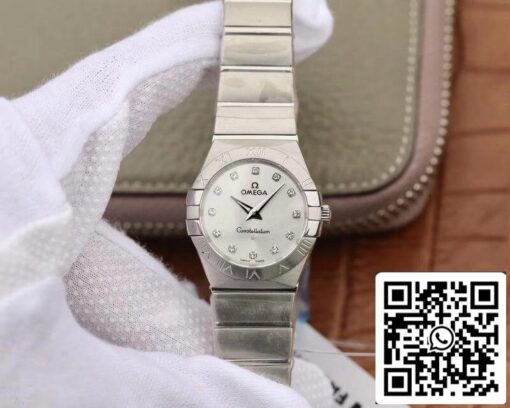 Omega Constellation 27mm Quartz Ladies 123.10.27.60.55.001 TW Factory 1:1 Best Edition Swiss Eta Quartz 1376 US Replica Watch