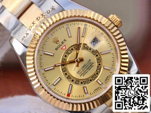 Rolex SKY-DWELLER 326938-72418 Best 1:1 Edition Best Factory Gold Dial - Image 4