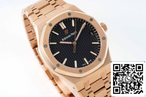 Audemars Piguet Royal Oak 15500OR.OO.1220OR.01 APS Factory V2 1:1 Best Edition Black Dial - immagine 4