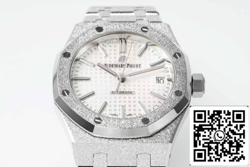 Audemars Piguet 15454 Frost Gold 1:1 best edition White dial – Bild 2