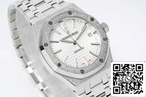 Audemars Piguet 15454 Frost Gold 1:1 best edition White dial – Bild 5