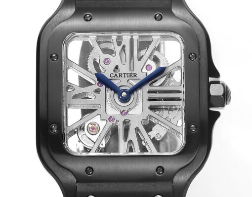 Cartier santos Skeleton 40mm  WHSA0009 THB Factory 1:1 Best Edition White bezel - immagine 2