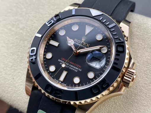 Rolex Yacht-Master 40 Black Dial Rose Gold  M126655-0002  1:1 Best Edition AR Factory Counterweight Version - Imagen 9