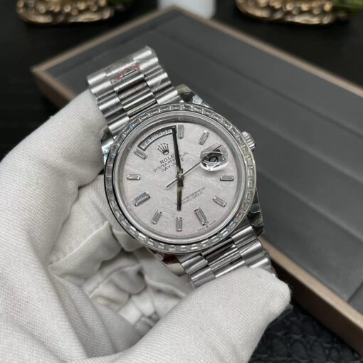 Rolex Day Date 40 M228396TBR-0027 Meteorite Diamond Dial 1:1 Best Edition GM Factory V3 Counterweight Version - Image 8