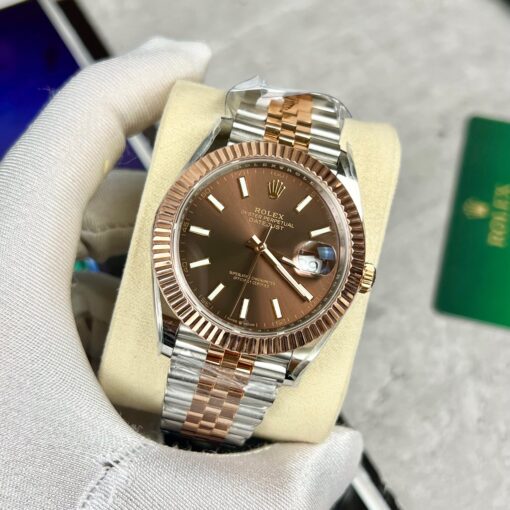 Rolex Datejust 41 Automatic Rose Gold & Steel Watch 126331 - Imagen 2