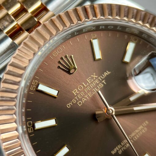 Rolex Datejust 41 Automatic Rose Gold & Steel Watch 126331 - Imagen 4