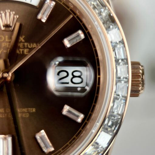 Rolex Day-Date 36 128235-0037 40mm 18k rose gold coated 3235 Movement GM Factory - Image 3