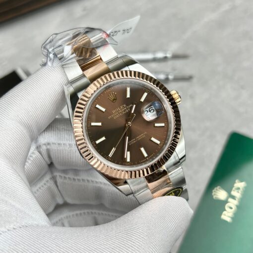 Rolex Datejust 41 Men's Automatic Watch 126331-0001 18k Rose gold coated - Imagen 12