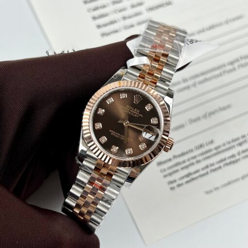 Rolex Lady Datejust 279171 31mm Chocolate dial and diamond - Imagen 3