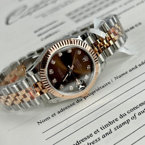 Rolex Lady Datejust 279171 31mm Chocolate dial and diamond - Imagen 4