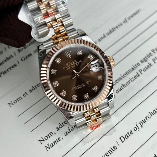 Rolex Lady Datejust 279171 31mm Chocolate dial and diamond - Imagen 5