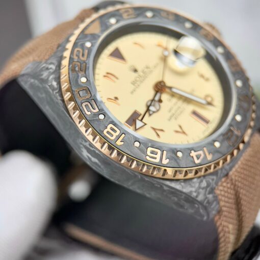 Rolex GMT-MASTER II Diw arabic eagle 1:1 Best Edition Brown Fabric Strap - 이미지 5