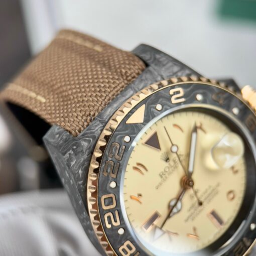 Rolex GMT-MASTER II Diw arabic eagle 1:1 Best Edition Brown Fabric Strap - 이미지 9