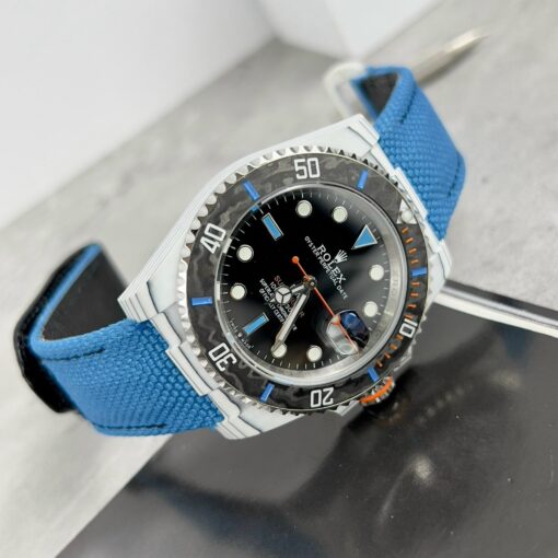 Rolex GMT-MASTER II Diw 1:1 Best Edition Blue Fabric Strap Black Dial — изображение 2