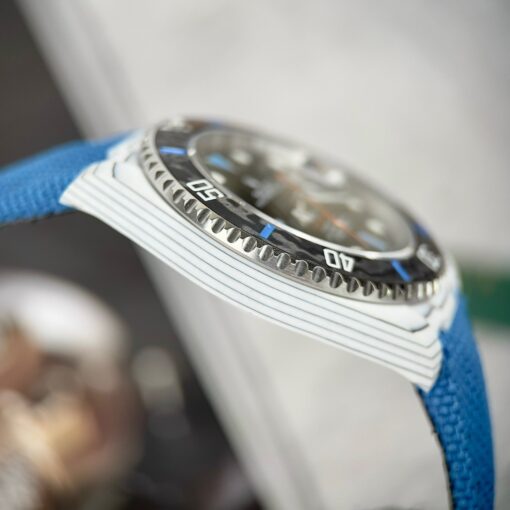 Rolex GMT-MASTER II Diw 1:1 Best Edition Blue Fabric Strap Black Dial — изображение 9