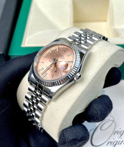 Rolex Datejust 36mm 116234-0090 AR Factory 1:1 Best Edition Swiss ETA3135 Rosegold Dial – Image 4