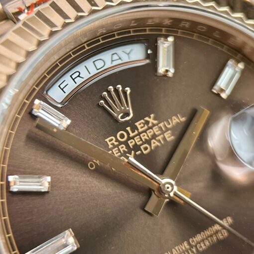 Rolex Day-Date 40mm 228235 chocolate dial 18k rose gold filled 167 gram - Imagen 14