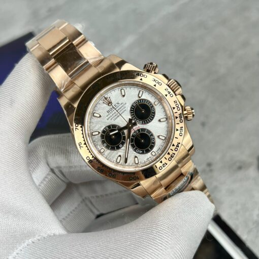 Rolex Daytona 116505 Rose Gold Chronograph 40mm Best 1:1 Edition meteorite dial BT Factory - Image 7