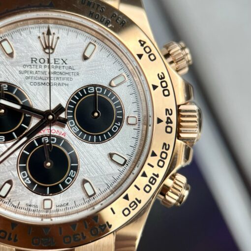 Rolex Daytona 116505 Rose Gold Chronograph 40mm Best 1:1 Edition meteorite dial BT Factory - Image 9