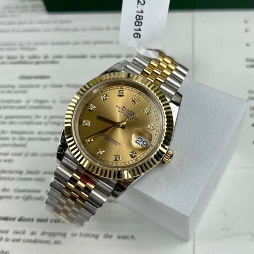 Rolex Datejust II 126333 41mm Best 1:1 Edition 18k Gold filled GM Factory - immagine 4