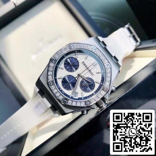 Audemars Piguet Royal Oak Offshore Lady Steel White Dial Diamond Bezel 26231ST.ZZ.D010CA.01 - Imagen 5