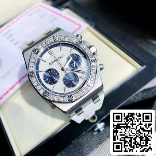 Audemars Piguet Royal Oak Offshore Lady Steel White Dial Diamond Bezel 26231ST.ZZ.D010CA.01 - Imagen 7